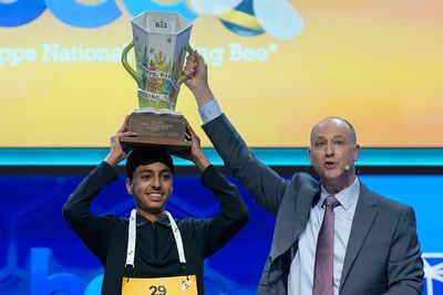 National Spelling Bee winner crowned after battling nerves and technical glitch