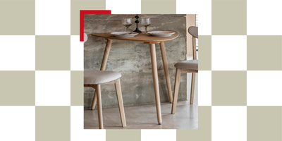 This Chic 'Half Dining Table' Is a Dream for Small Kitchens — It's Compact but Doesn't Feel Apologetic in Style