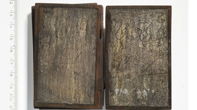 Archaeologists discovered an 800-year-old notebook inside a sealed toilet in Germany, complete with silk “toilet paper”
