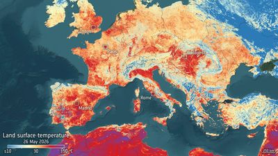 Record-breaking Europe heat wave from space | Space photo of the day for May 29, 2026