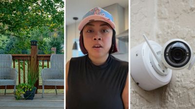 Woman looks at her Xfinity security camera footage. What she sees in her backyard is giving her—and everyone else—chills