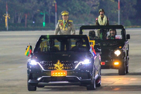 Myanmar's junta chief turned president heads to India, with an eye on China