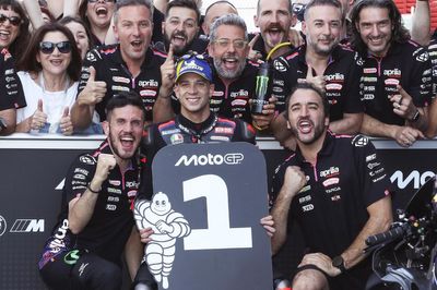 MotoGP Italian GP: Marco Bezzecchi leads Aprilia front-row lockout