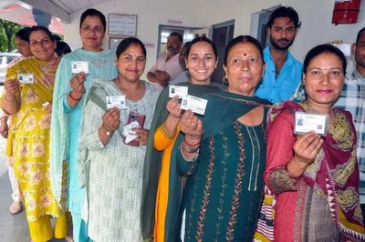 Himachal panchayat polls: Women take the lead as turnout crosses 80 pc amid rain