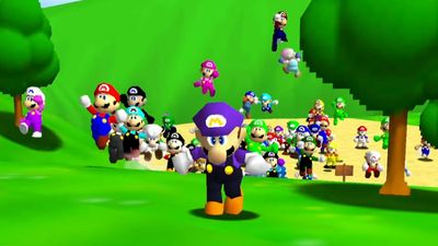 Super Mario 64 was just beaten by 100 players at once, in the same session