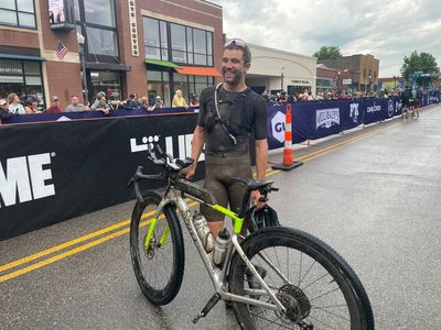 Unbound Gravel XL: Tour Divide record holder Robin Gemperle claims victory in horrible conditions, forced to walk for 21km