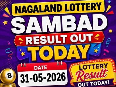 Nagaland Lottery Sambad result out today (31-05-2026); check Rs 1 crore prize winning number and full list here