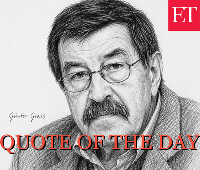 Quote of the Day by Nobel Prize-winning German novelist Günter Grass: ‘No idea stays pure, even the flowering of art isn't pure and the sun has…’