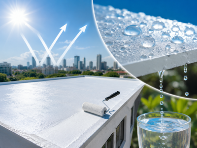No AC needed! What is this 'smart paint' developed by scientists that reflects 97% of sunlight & even collects water from air?