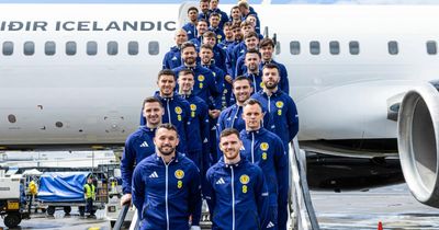 Pictures show Scotland squad ahead of flight to World Cup