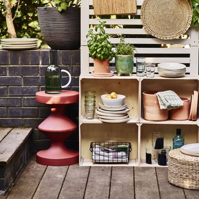 Outdoor table wardrobes are the secret to making alfresco hosting simple this summer – here's why you need one in your garden