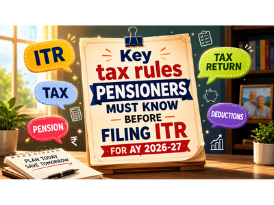 Pension is salary, family pension is not: Key tax rules pensioners must know before filing ITR for AY 2026-27