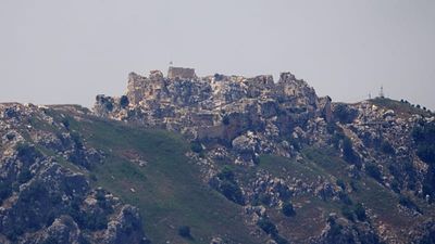 Israeli flag raised over Beaufort Castle in southern Lebanon