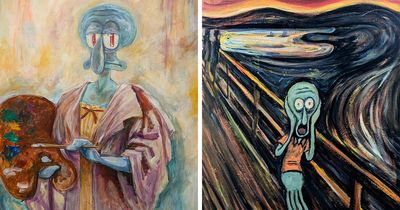 This Artist Reimagines Squidward As The Subject Of Famous Artworks (31 Pics)