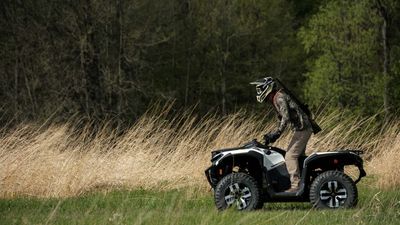 Can-Am's All-Electric Outlander ATV Is The Perfect Midwest and Eastern Hunting Partner. Silent And Reliable