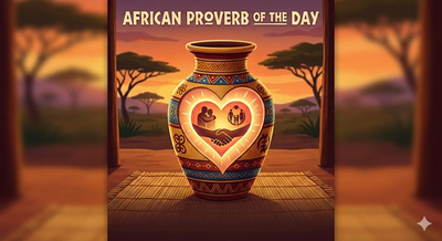 African proverb of the day: 'One who loves the vase, loves also what is...' - thought-provoking life lessons on affection, relationships, human connection and why true love goes beyond appearances