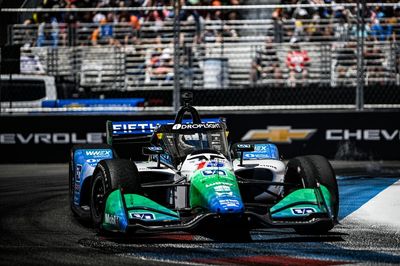 Graham Rahal rebounds from early hit-and-spin to take Detroit podium