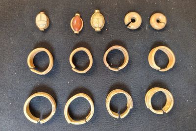 Striking trove of artefacts unearthed in Egypt including Aphrodite’s head and ancient inscriptions
