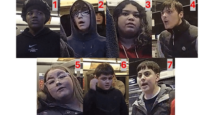 Police hunt after 'violent and abusive' teenagers attack passengers on Elizabeth line train