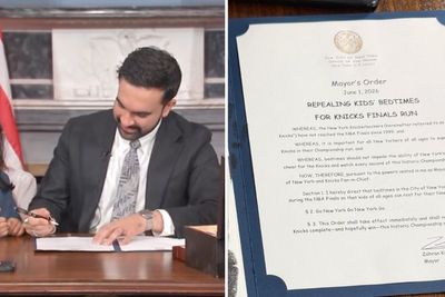 Mamdani signs executive order ‘repealing bedtimes’ for duration of Knicks NBA Finals run