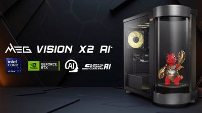 MSI announces the MEG Vision X2 AI Plus, a gaming desktop with an AI agent and a 'cylindrical display interface' built in