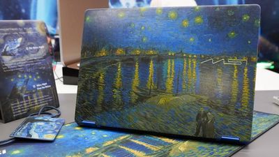I just held the most beautiful laptop, but I’m not sure Vincent van Gogh would be happy with his name connected to AI