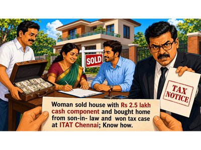 Lady sold apartment, took Rs 2.5 lakh cash, bought new apartment from son-in-law, paid no tax, got income tax notice; she fights back and wins case in ITAT Chennai