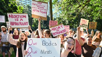 'Hands off': Nurses rally over abortion pill access