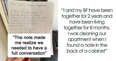 Woman Finds Boyfriend’s Ex’s Warning Note Hidden In His House, Realizes She Might Be Right