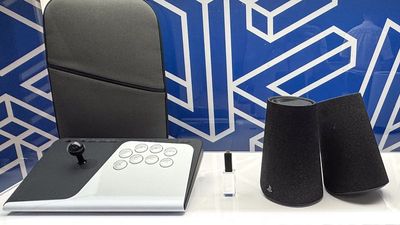 I got hands-on with PS5 FlexStrike fight stick and Pulse Elevate desktop speakers — and I’m seriously impressed with one in particular