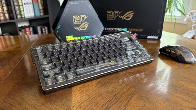 "The best gaming keyboard I've ever used": ASUS gave its ROG Azoth Extreme a golden glow-up to celebrate 20 years, and the results are spectacular