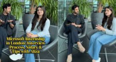 Pakistani Student's Microsoft London Placement Journey Inspires Social Media, Sparks Salary Debate