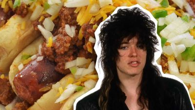"Pat's Dogs! The cook is never tired! Pat's Dogs! The steam is always fired!" Celebrating that time Cinderella filmed a chili dog commercial before they were famous