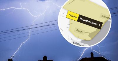 Scots told to brace for thunderstorms as weather warning issued