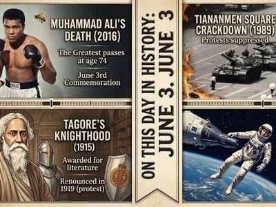 On This Day in History, June 3: Muhammad Ali’s death, Tiananmen Square crackdown, Tagore’s knighthood, Partition plan and first American spacewalk