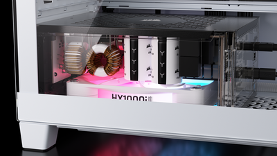 Corsair has shown off a military-themed PC case with fighter jet controls, and it's still not as over the top as its see-through PSU