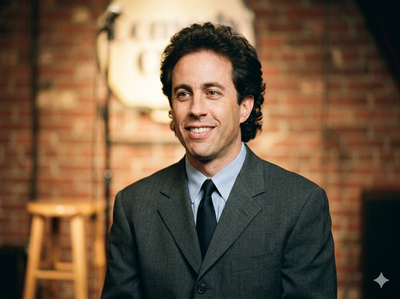 Quote of the day by Jerry Seinfeld: 'Being a good husband is like being a stand-up comic. You need 10 years before...' Life lessons on marriage, relationships and human nature by popular American comedian