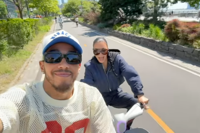 Kim Kardashian and Lewis Hamilton confirm romance with Instagram biking mishap video