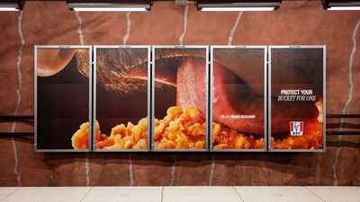 I dare you not to react to KFC's viscerally disgusting new billboards