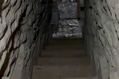 Cross-border drug smuggling tunnel hidden underneath fake store in San Diego uncovered