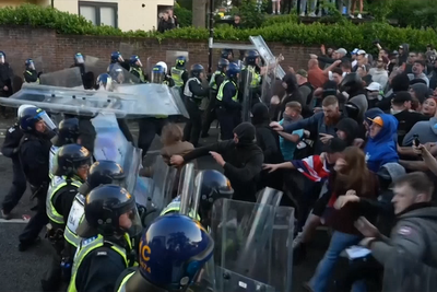 Protesters in violent clashes with police over death of Henry Nowak