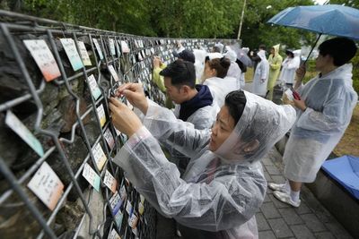 A wall of nametags at a South Korean park testifies to adoptees’ longing for their birth mothers