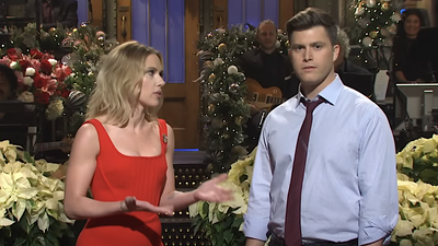 I’m Dying Over Colin Jost’s Hilariously Snarky Response To A Fan’s Question About Scarlett Johansson
