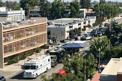 California: Bakersfield police respond as man with bomb holds hostages in bank