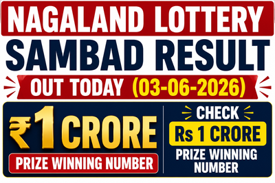 Nagaland Lottery Sambad result out today (03-06-2026); check Rs 1 crore prize winning number and full list here