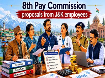 8th Pay Commission latest news: J&K employee bodies seek fitment factor of 2.86–3.68, Rs 51,480 minimum basic pay