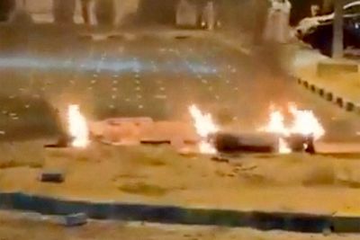 Fire burns in Kuwait after Iran launches drone and missile attack