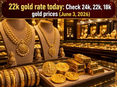 22k gold rate today: Check 24k, 22k, 18k gold prices (June 3, 2026) at Tanishq, Joyalukkas, Kalyan Jewellers, Malabar Gold & Diamonds and IBJA