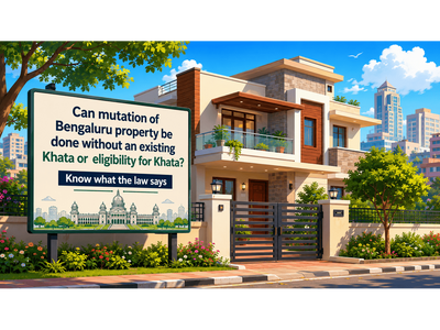 Bengaluru property owners alert! Can you get mutation done without a Khata? Here’s what the law says