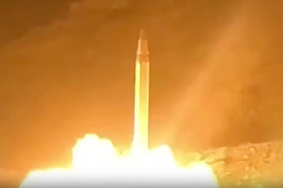 Iran military releases dramatic missile launch video as Kuwait and Bahrain targeted